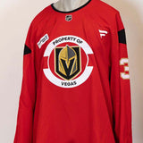 #33 Adin Hill Red Practice Jersey - 20240