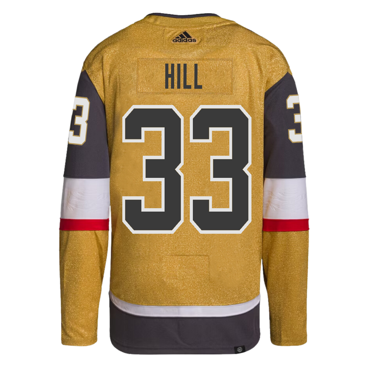 Vegas Golden Knights Authentic Home Gold Hill #33 Jersey