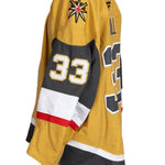 Game-Worn:#33 Adin Hill Gold Set 2 2025/26 Jersey-20666 - Vegas Team Store