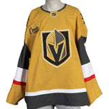 Game-Worn:#33 Adin Hill Gold Set 2 2025/26 Jersey-20666 - Vegas Team Store