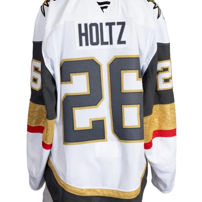 Game-Worn:#26 Alexander Holtz White Set 2 2025/26-20586 - Vegas Team Store