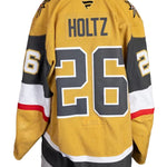 Game-Worn:#26 Alexander Holtz Gold Set 2 2025/26 Jersey-20664 - Vegas Team Store
