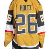 Game-Worn:#26 Alexander Holtz Gold Set 2 2025/26 Jersey-20664 - Vegas Team Store