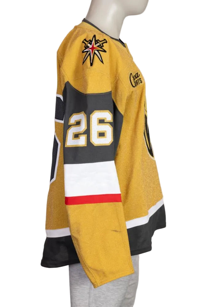 Game-Worn:#26 Alexander Holtz Gold Set 2 2025/26 Jersey-20664 - Vegas Team Store