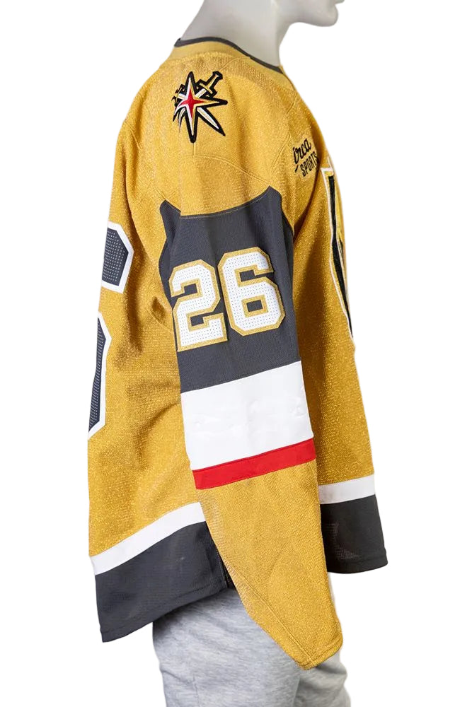 Game-Worn: #26 Alexander Holtz Gold Set 1 2025/26 Jersey-20340 - Vegas Team Store