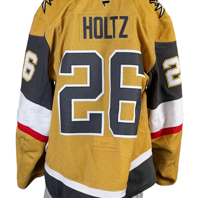 Game-Worn: #26 Alexander Holtz Gold Set 1 2025/26 Jersey-20340 - Vegas Team Store