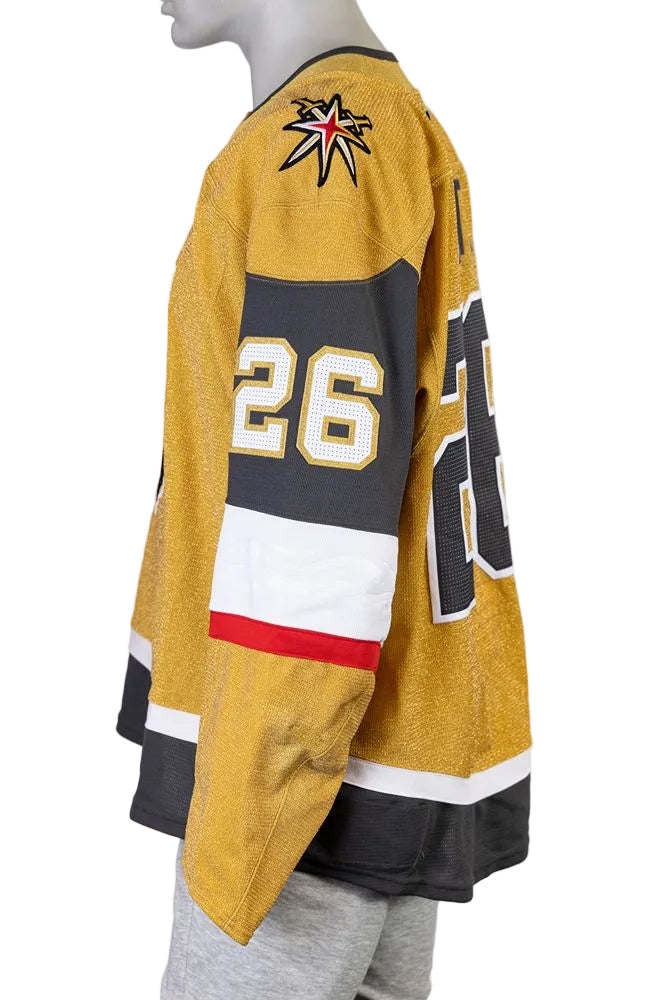 Game-Worn: #26 Alexander Holtz Gold Set 1 2025/26 Jersey-20340 - Vegas Team Store