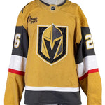 Game-Worn: #26 Alexander Holtz Gold Set 1 2025/26 Jersey-20340 - Vegas Team Store