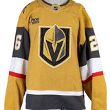 Game-Worn: #26 Alexander Holtz Gold Set 1 2025/26 Jersey-20340 - Vegas Team Store