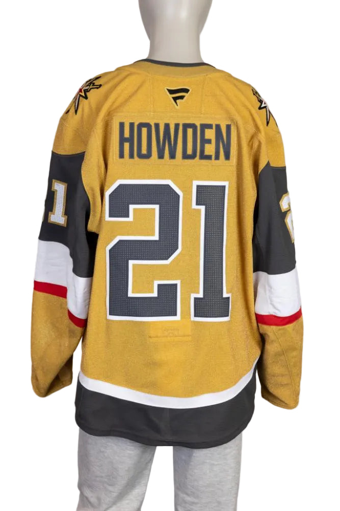 Game-Worn:#21 Brett Howden Gold Set 2 2025/26 Jersey-20662 - Vegas Team Store