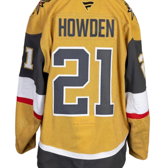Game-Worn:#21 Brett Howden Gold Set 2 2025/26 Jersey-20662 - Vegas Team Store