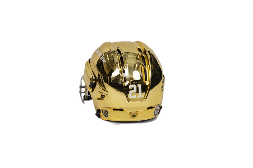 Game-Issued: #21 Brett Howden Helmet-19781