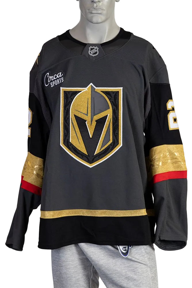 Game-Issued: #21 Brett Howden Gray Set 1 2025/26 Jeresy-20361 - Vegas Team Store