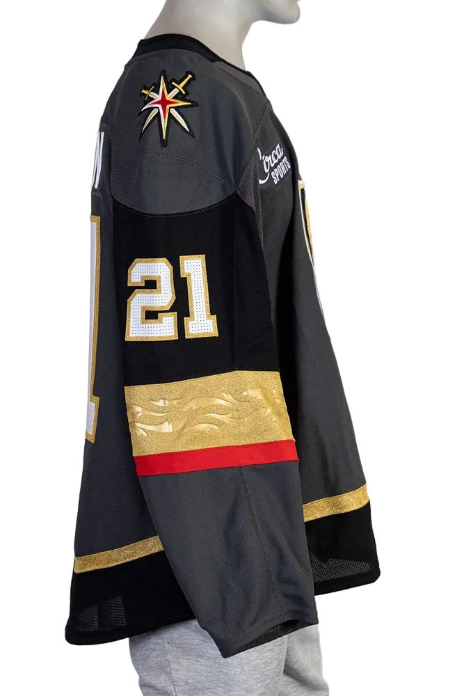 Game-Issued: #21 Brett Howden Gray Set 1 2025/26 Jeresy-20361 - Vegas Team Store