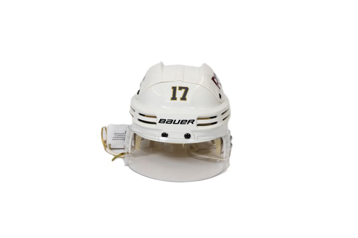 Game-Used: #17 Ben Hutton Helmet-15105