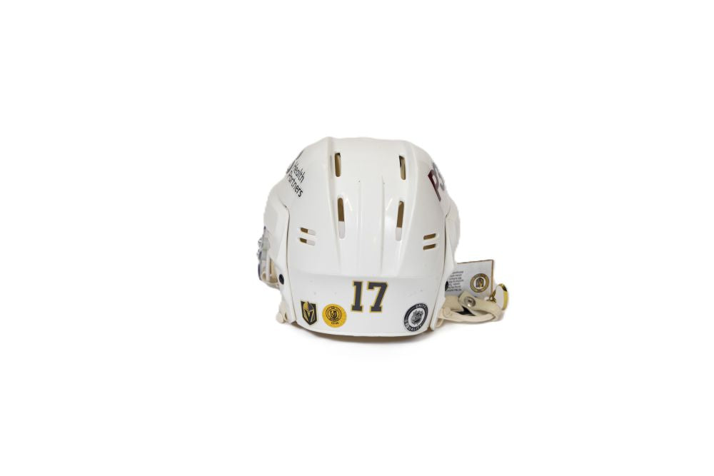 Game-Used: #17 Ben Hutton Helmet-15105