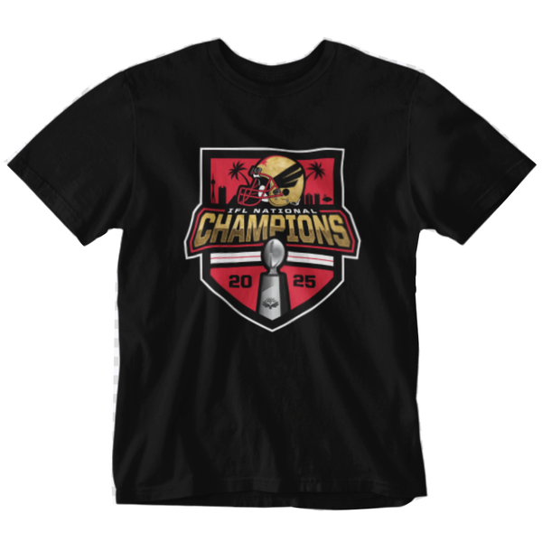 Vegas Knight Hawks 2025 IFL National Champions Tee – Vegas Team Store