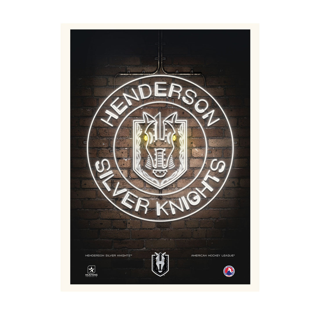 Henderson Silver Knights Neon Print