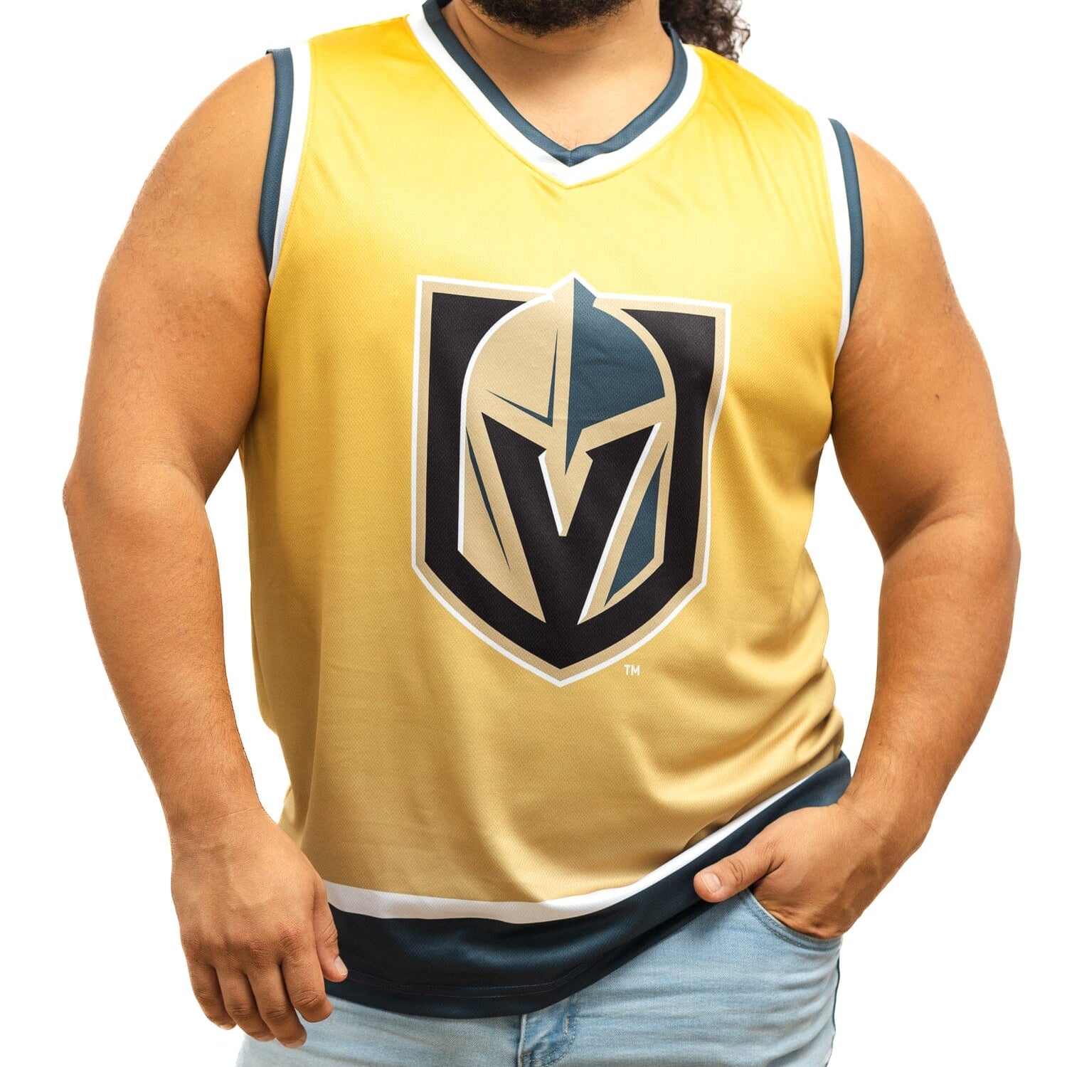 Vegas Golden Knights Championship Gold Ombré Hockey Tank