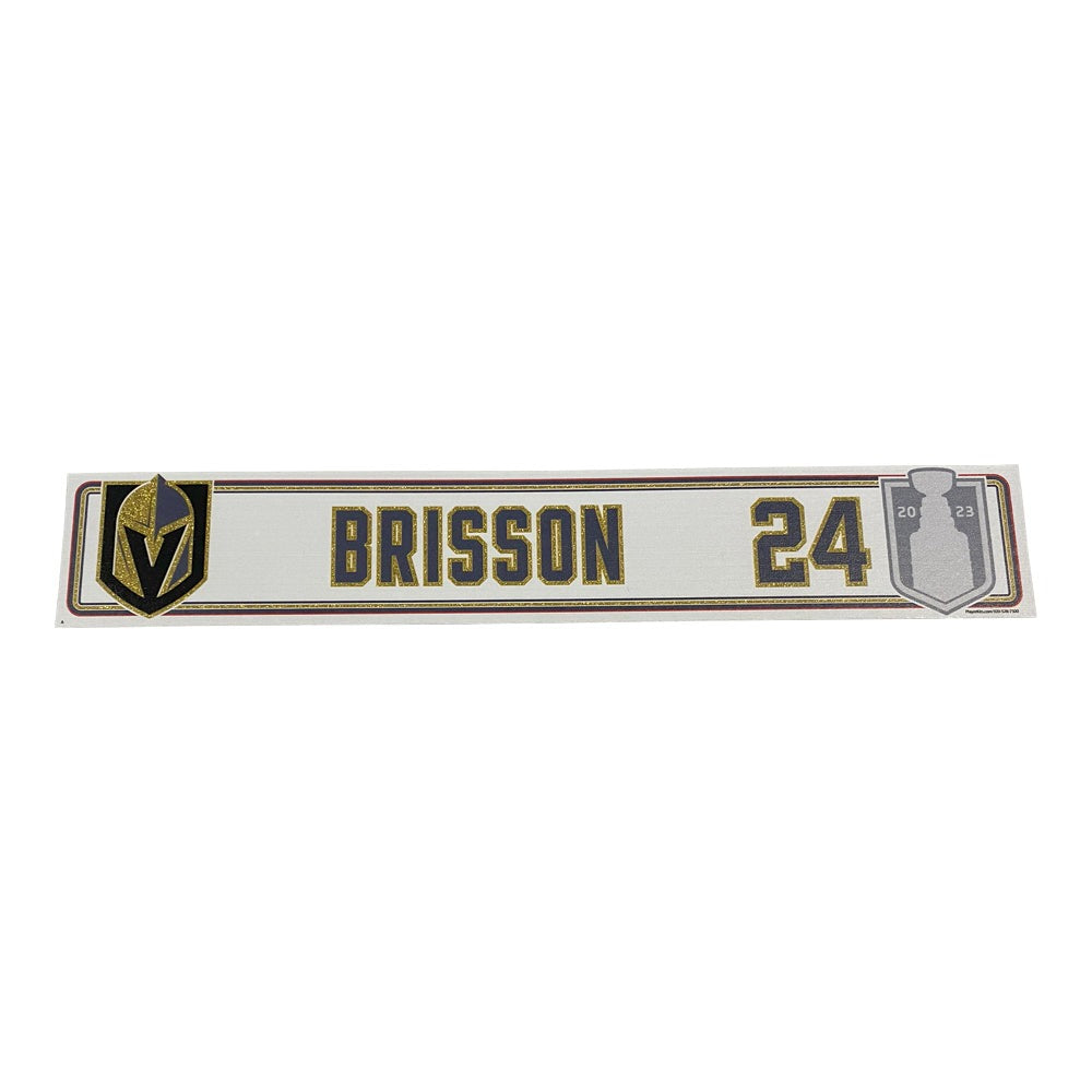 Brisson Stanley Cup Final Locker Away Nameplate