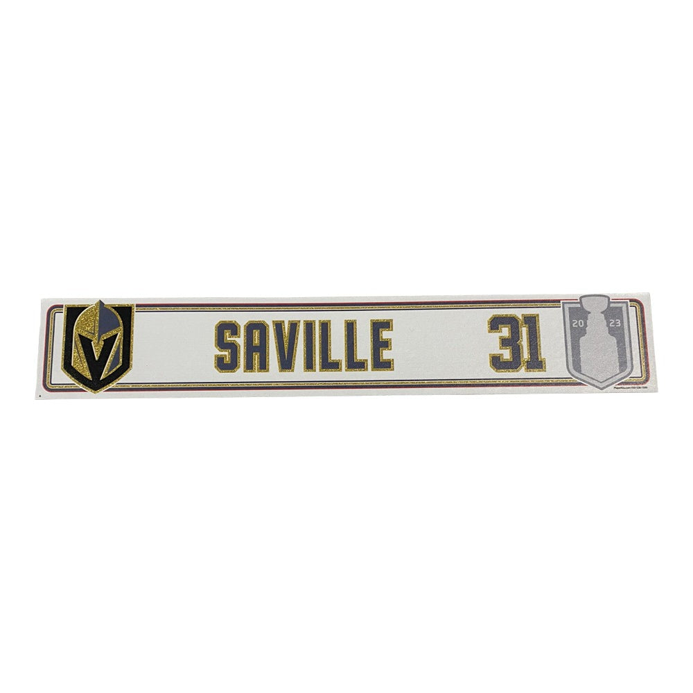 Saville Stanley Cup Final Locker Away Nameplate - SC189