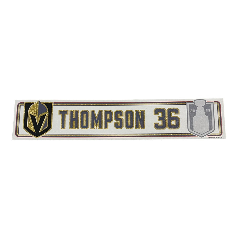 Thompson Stanley Cup Final Locker Away Nameplate - SC209