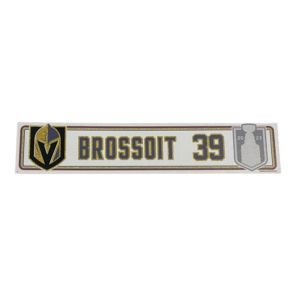 Brossoit Stanley Cup Final Locker Away Nameplate - SC210