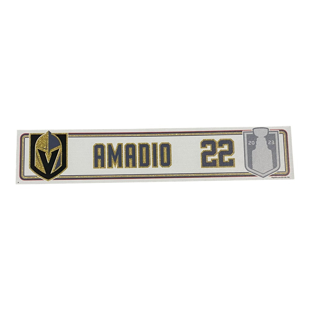 Amadio Stanley Cup Final Locker Away Nameplate - SC203