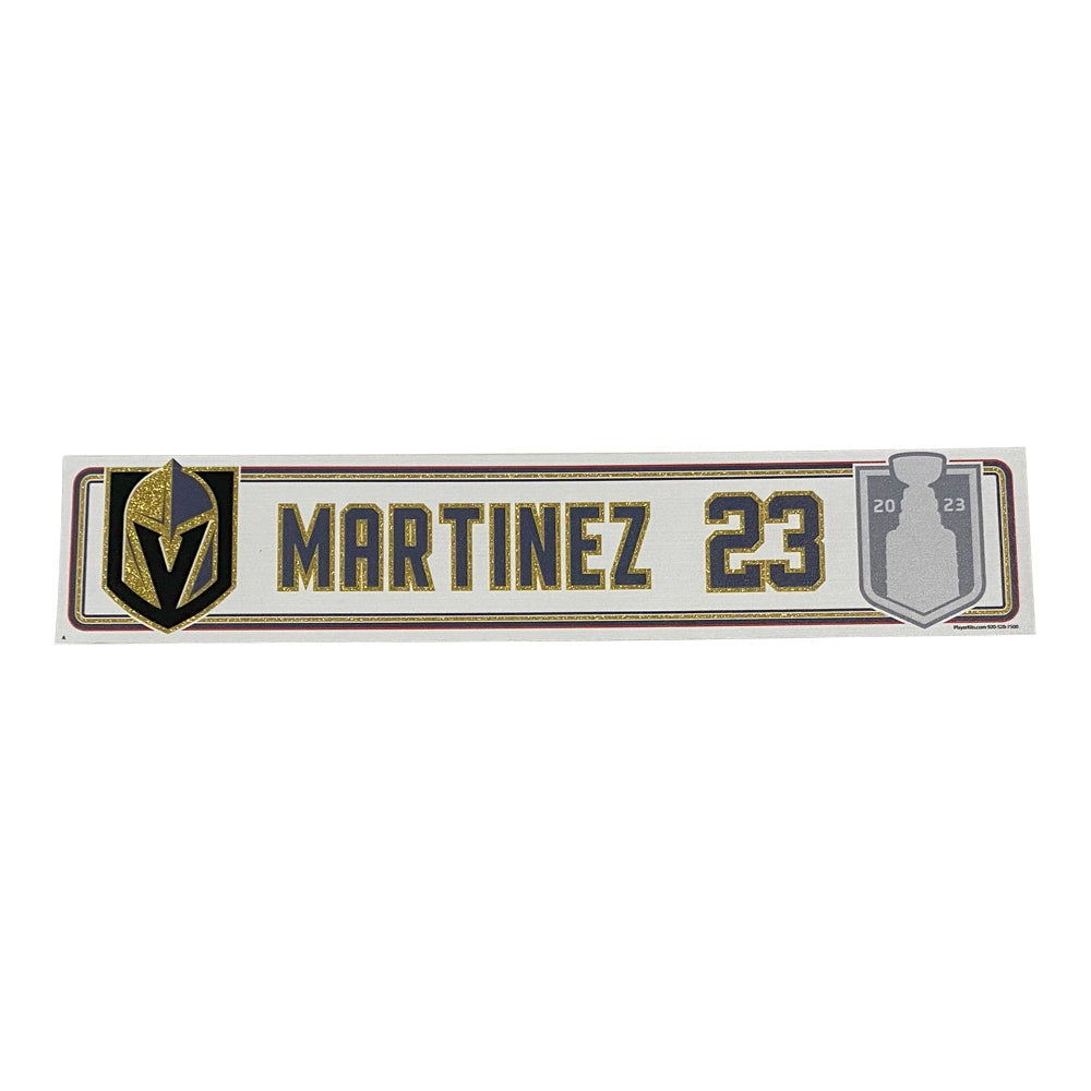 Martinez Stanley Cup Final Locker Away Nameplate - SC204