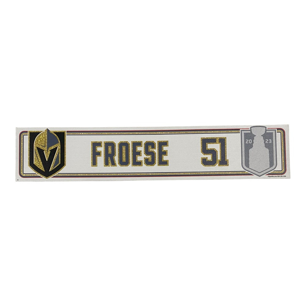 Froese Stanley Cup Final Locker Away Nameplate - SC185