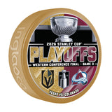 COL vs. VGK 2026 Western Conference Final Game Puck 5/24/2026 - Game 3