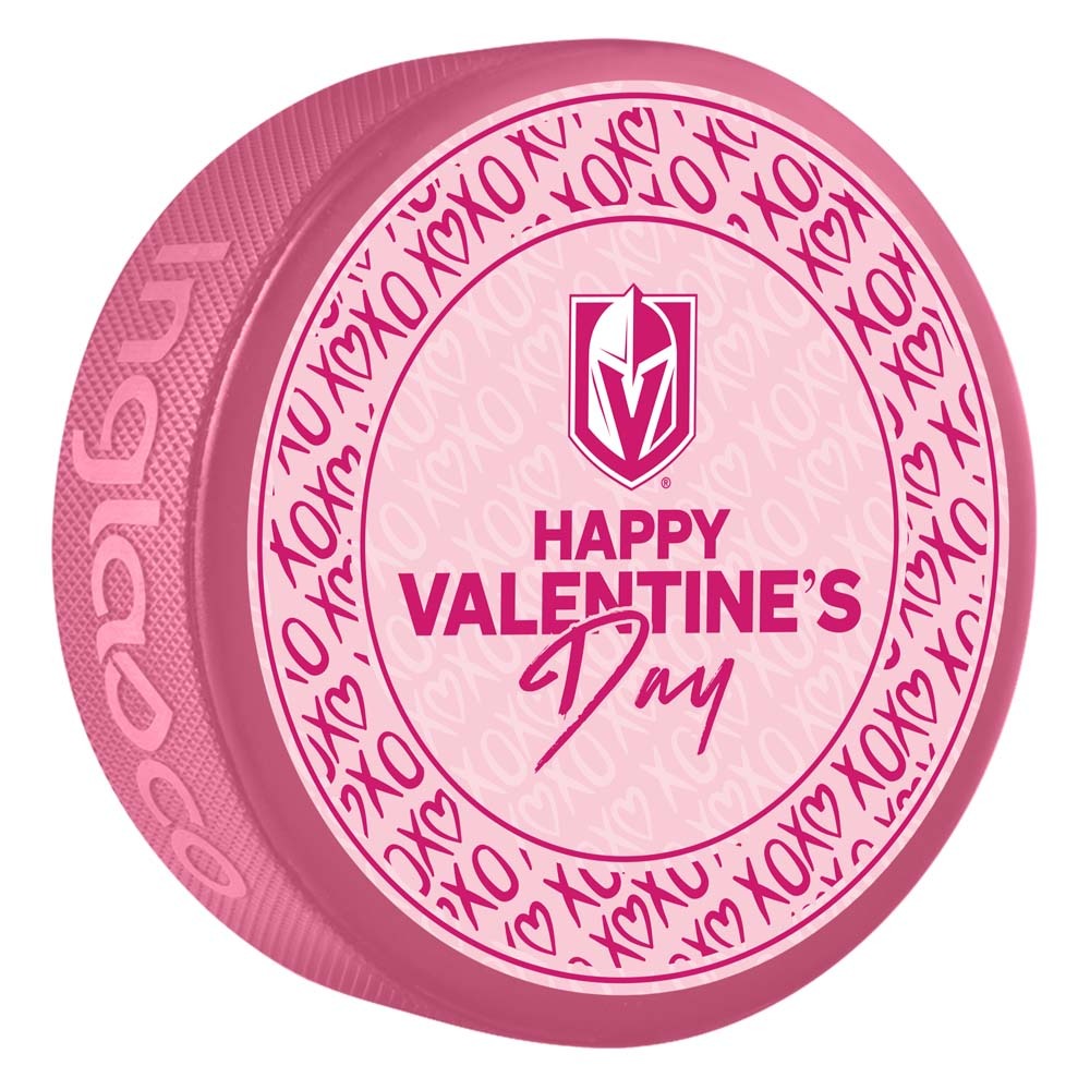 Vegas Golden Knights Valentine's Day Puck - Vegas Team Store
