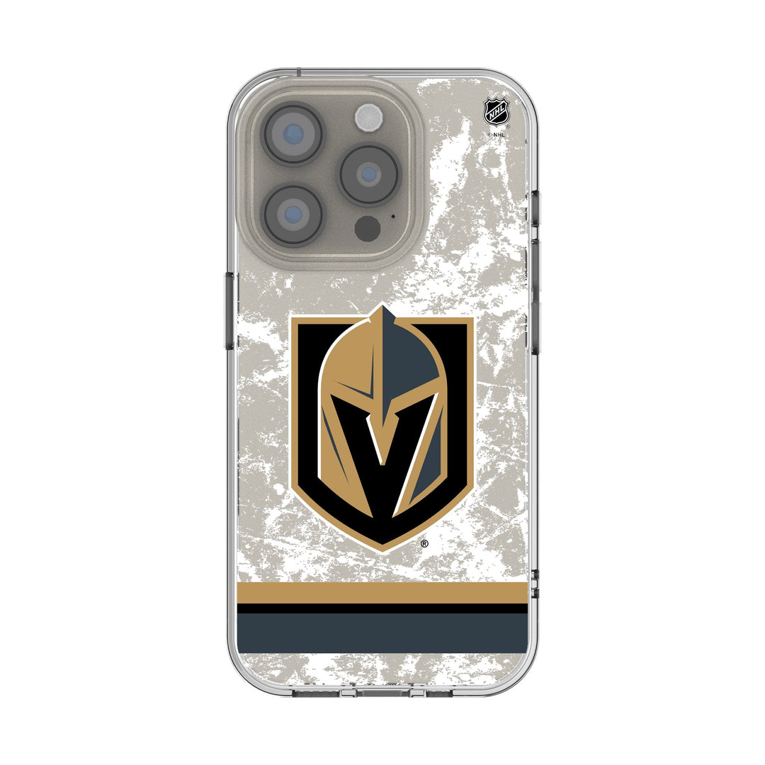 Vegas Golden Knights Ice Stripe Clear iPhone Phone Case
