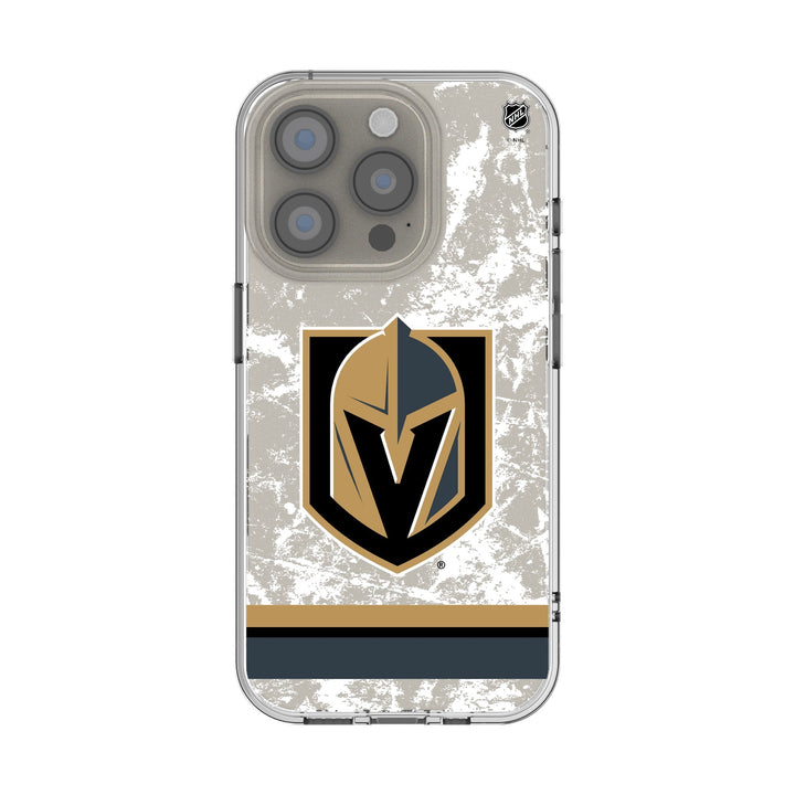 Vegas Golden Knights Ice Stripe Clear iPhone Phone Case