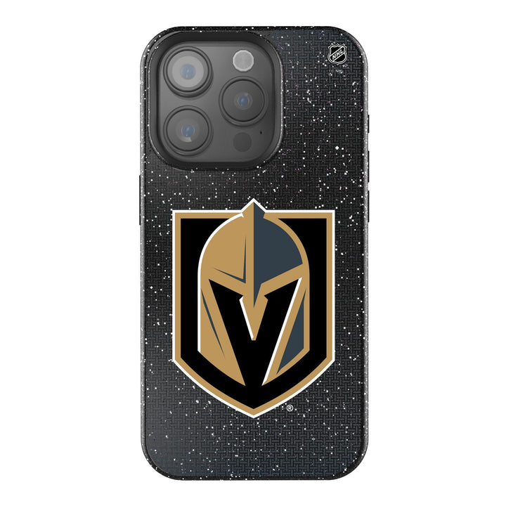 Vegas Golden Knights Linen Bling Phone Case