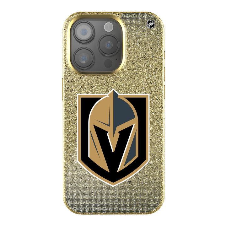 Vegas Golden Knights Linen Bling Phone Case