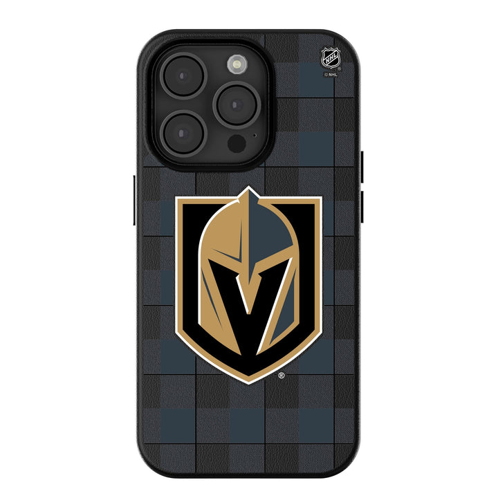 Vegas Golden Knights Plaid MagSafe Compatible Phone Case for Apple iPhone