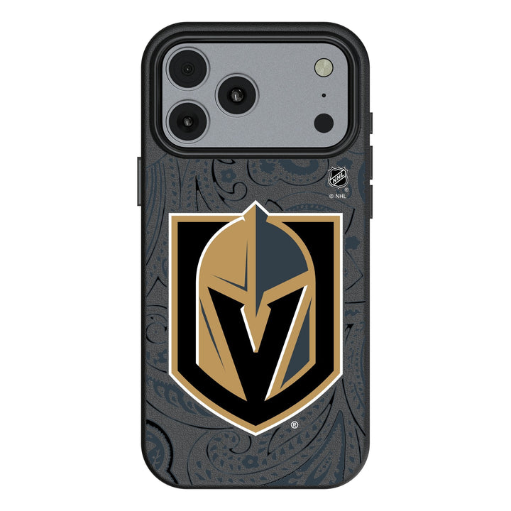 Vegas Golden Knights Paisley MagSafe Compatible Phone Case for Apple iPhone 17 Series