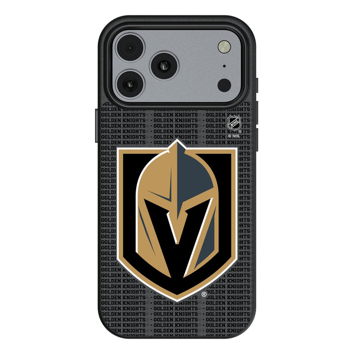 Vegas Golden Knights Text Backdrop MagSafe Compatible Phone Case for Apple iPhone 17 Series