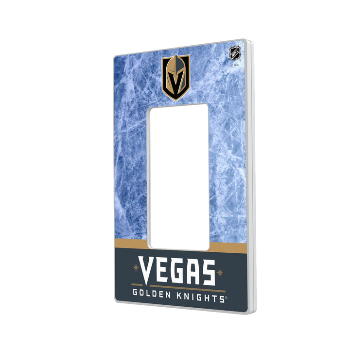 Vegas Golden Knights Ice Wordmark Hidden-Screw Light Switch Plate