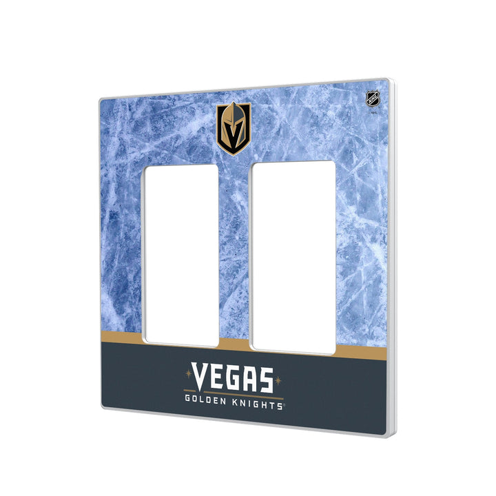 Vegas Golden Knights Ice Wordmark Hidden-Screw Light Switch Plate