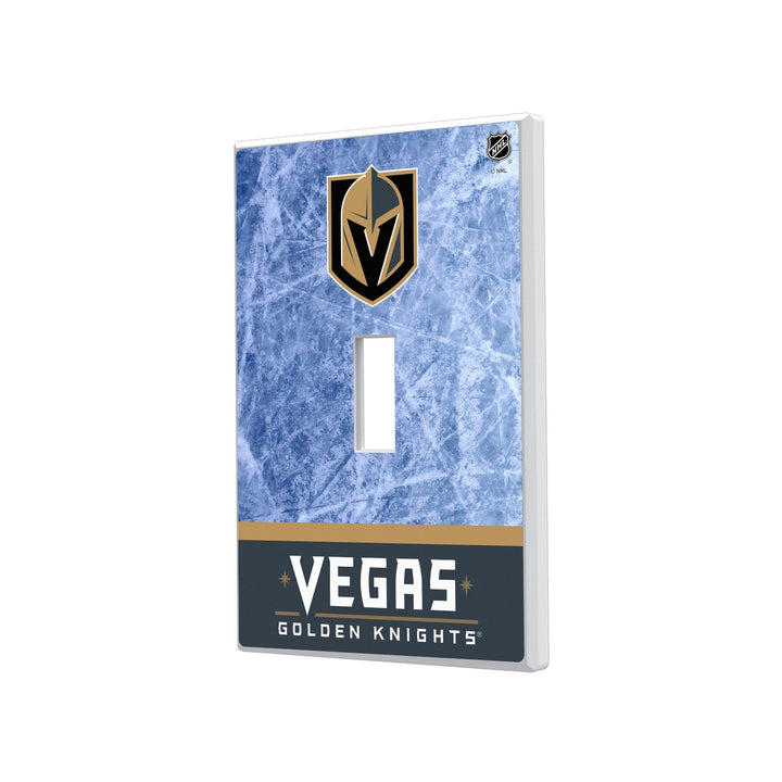 Vegas Golden Knights Ice Wordmark Hidden-Screw Light Switch Plate