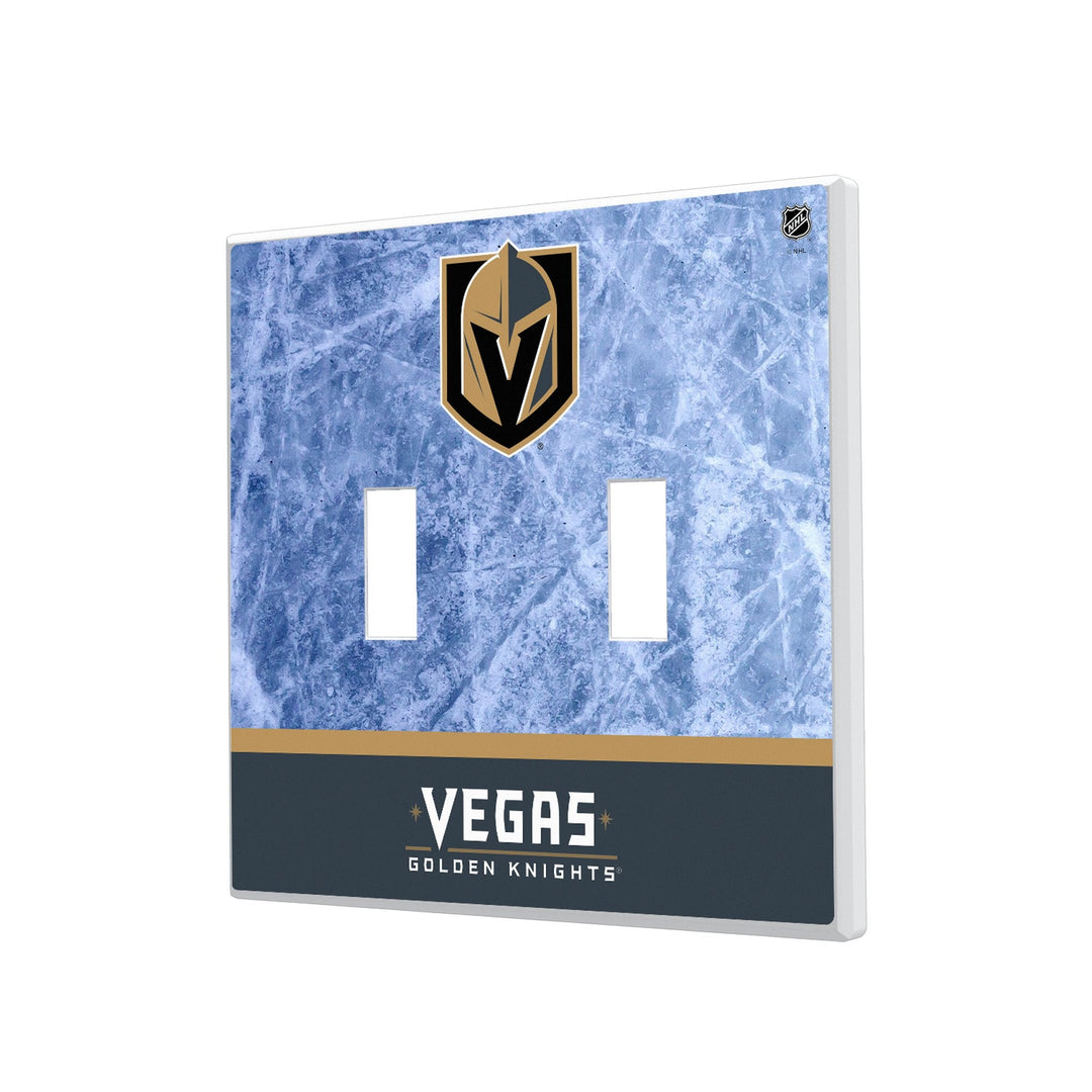 Vegas Golden Knights Ice Wordmark Hidden-Screw Light Switch Plate