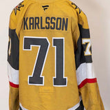 Game-Worn: #71 William Karlsson Gold Set 1 2025/26  Jersey - 20348
