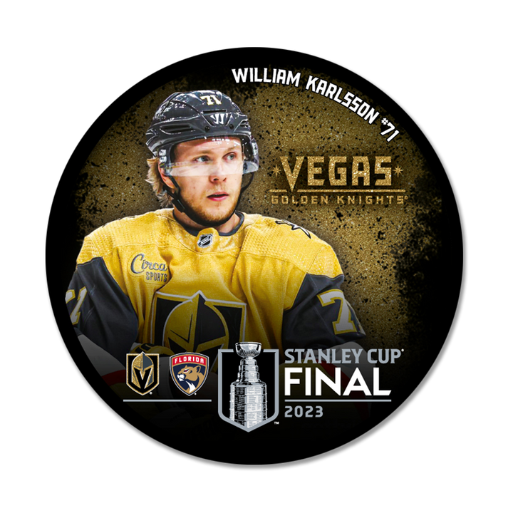 Vegas Golden Knights 2023 Stanley Cup Final William Karlsson Puck