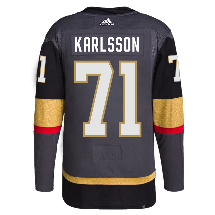 Vegas Golden Knights Authentic Alternate Gray Karlsson #71 Jersey