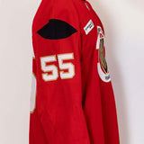 #55 Keegan Kolesar Red Practice Jersey - 20253
