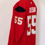 #55 Keegan Kolesar Red Practice Jersey - 20253