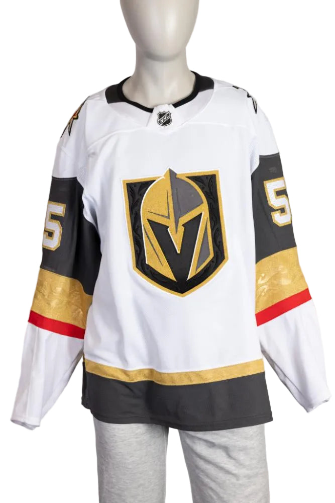 Game-Worn:#55 Keegan Kolesar White Set 2 2025/26-20592 - Vegas Team Store