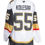 Game-Worn:#55 Keegan Kolesar White Set 2 2025/26-20592 - Vegas Team Store